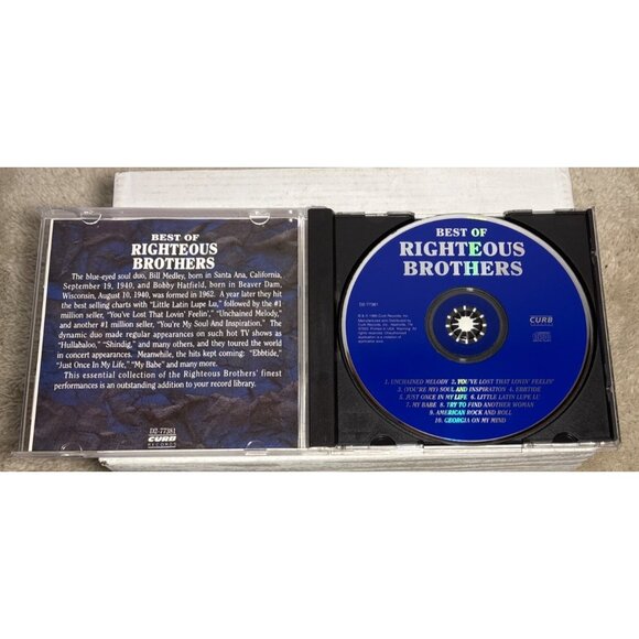 Righteous Brothers CD Best Of The Unchained Melody 1990 - Picture 3 of 4